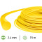 Trimmera aukla 2.4mm /15m dzeltena apaļā