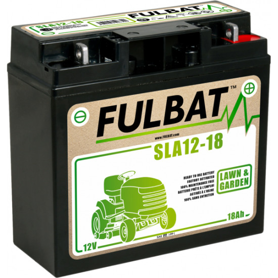 Akumulators zāliena traktoriem Fulbat SLA12-18, 12 V, 18.9 Ah, 150A