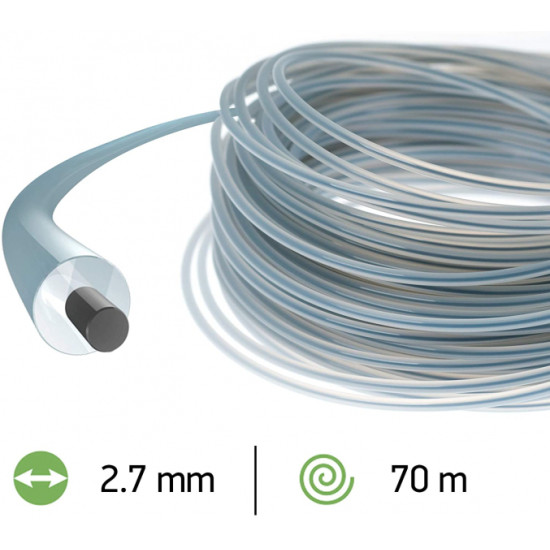 Trimmera aukla 2.7mm /70m Duoline