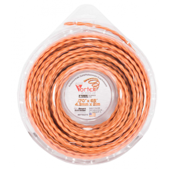Stiprināta trimmera aukla VORTEX ( 4.3 mm / 21 m )
