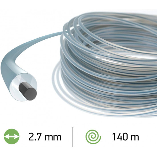 Trimmera aukla 2.7mm /140m Duoline