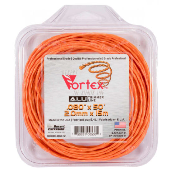 Stiprināta trimmera aukla VORTEX ( 2.0 mm / 15 m )