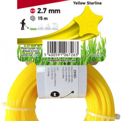 Trimmera aukla 2.7mm /15m dzeltena Starline