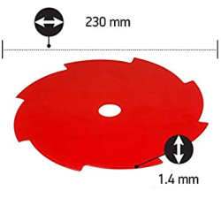 8 -zobu zāles asmens 230 (20mm/25.4mm)