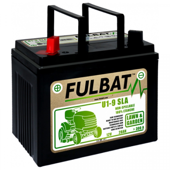 Akumulators zāliena traktoriem Fulbat U1-9 SLA, 12 V, 28 Ah, 300A