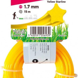 Trimmera aukla 1.7mm /15m dzeltena Starline