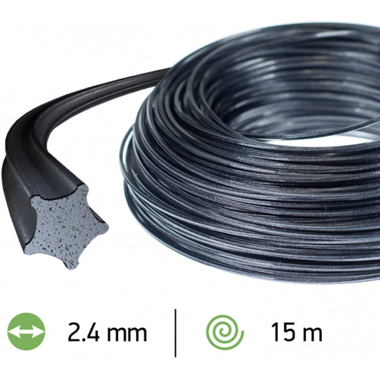 Trimmera aukla 2.4mm /15m Nylium Starline