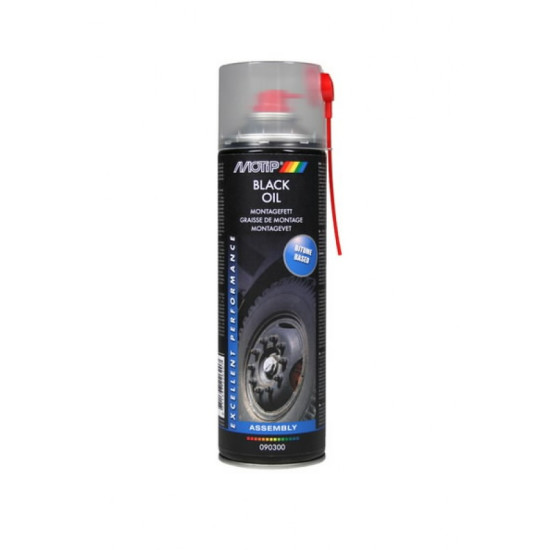 Montāžas smērviela Black Oil 500ml, Motip