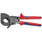 Kabeļu grieznes ar spēka mehānismu Cu + Al Ø32mm/240mm², Knipex