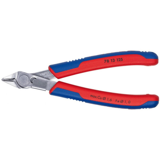 Elektriķu asknaibles INOX 125 mm D1,6 mm, DR ar atsperi, Knipex
