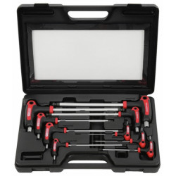 ERGOTORQUE PLUS T-sešstūru komplekts 2-12mm, 9 gab. 9 osa, KS Tools