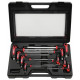 ERGOTORQUE PLUS T-sešstūru komplekts 2-12mm, 9 gab. 9 osa, KS Tools