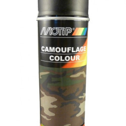 Lakas aerosols Camouflage RAL 9021 Black 400ml, Motip