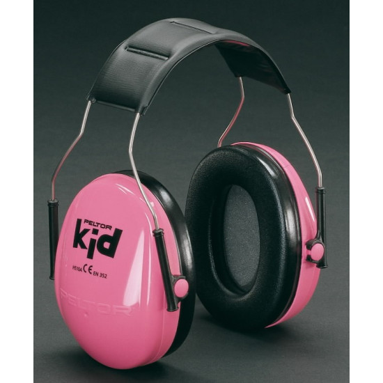 Austiņas Peltor Kid, SNR 27dB, rozā, 3M
