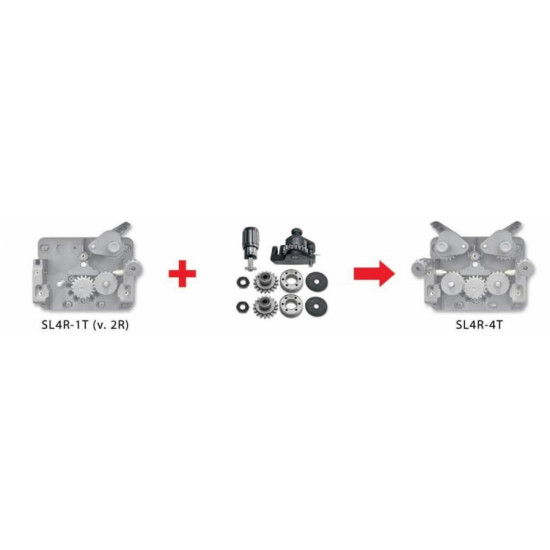 Komplekts 2 ruļļu pārbuvei par 4 ruļļu piedziņu 1.0/1.2mm, Böhler Welding