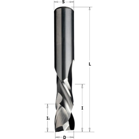 Frēzes asmens D8X32X80 Z2+2 RH, CMT