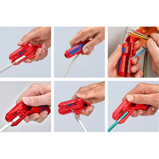 Izolācijas noņemšanas instruments ErgoStrip 0,2-4 mm²+D8-13, Knipex