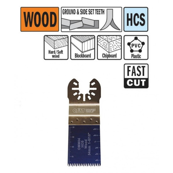Zāģēšanas asmens kokam 34 mm Z14TPI Precision cut HCS, CMT