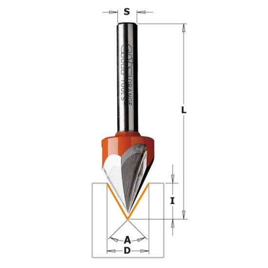 Frēzes asmens HW 12,7x11/8mm Z3 60°, CMT