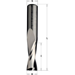Frēzes asmens SOLID T.C. D= 4X15X60 Z2 RH, CMT