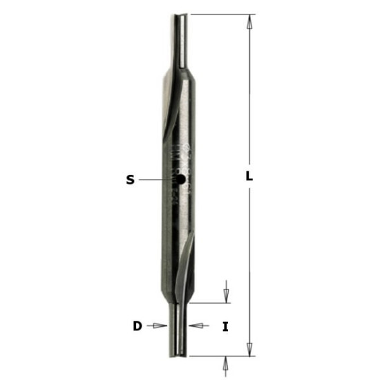 Frēzes asmens T.C. D=3X8X65 S=6, CMT