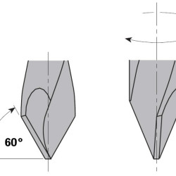 Caururbuma dībeļu urbis HW D= 9,52X35X70 RH, CMT