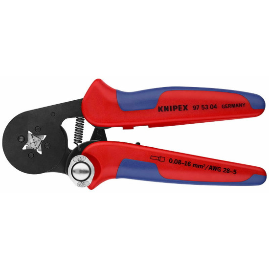 Presēšanas knaibles 0,08-16,0 mm², pašregulējošās, Knipex