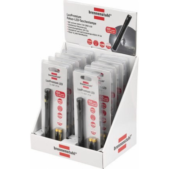 Kabatas lukturis LED TL100F 2xAAA baterijas IP54 100lm, Brennenstuhl