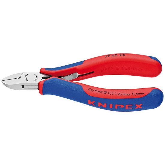 Elektriķu diagonālās griešanas knaibles 115 D1,6 mm, DR ar a, Knipex