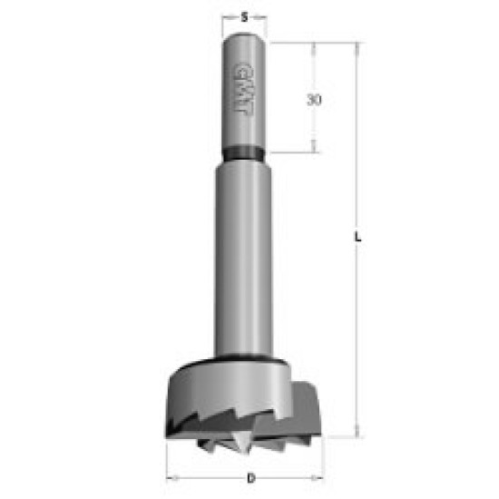 Frēzurbis SP Z2+V2 RH D=68x159 S=12,5x30 RH, CMT