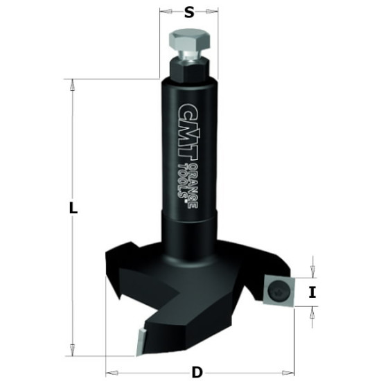 Frēzes asmens HW Z3 S=12X50 D=60X12X80, CMT