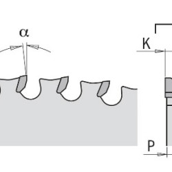 Zāģripa metālam HM 136x1.5x20 Z30, CMT