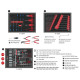 Instrumentu ratiņi ECOline, 7 atvilktnes +215gab. komplekts, KS Tools
