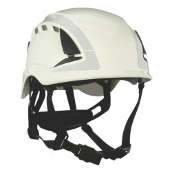 Aizsargķivere SecureFit, ar ventilāciju, atstarojoša, balta X5001V-CE, 3M