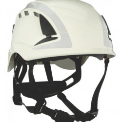 Aizsargķivere SecureFit, ar ventilāciju, atstarojoša, balta X5001V-CE, 3M