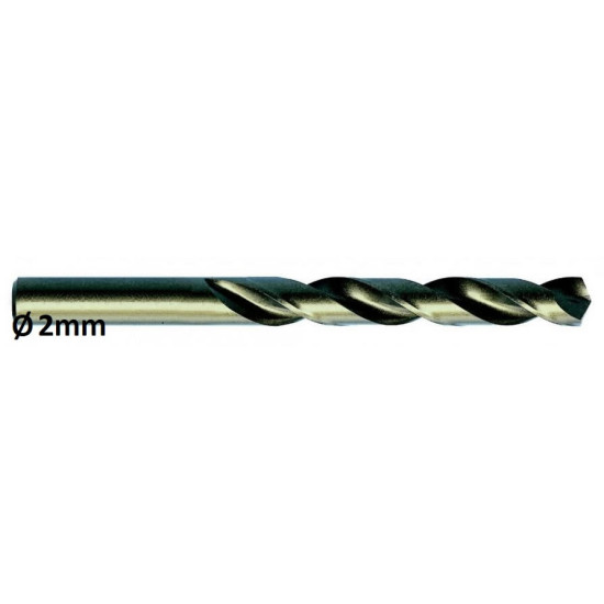 Metāla urbis DIN338 HSSE-Co5 Ø2,0mm 10gab., Exact