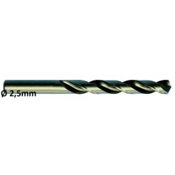 Metāla urbis DIN338 HSSE-Co5 Ø2,5mm 10gab., Exact