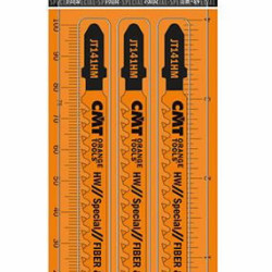 Figūrzāģa asmens kokšķiedru plātnēm, 3 gab. 75x4,3/6TPI, CMT