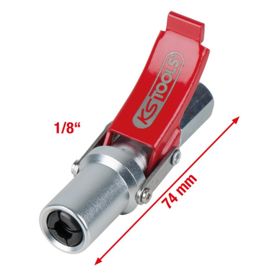 Ātrais savienojums smērvielu pistolei, 1/8", KS Tools