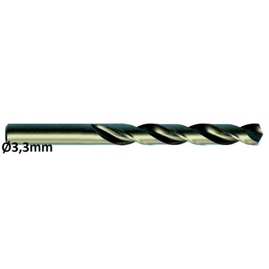 Metāla urbis DIN338 HSSE-Co5 Ø3,3mm 10gab., Exact