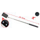 Teleskopisks spogulis ar LED gaismu 260-760mm, 50x80mm, KS Tools