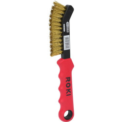 Misiņa stiepļu birste, 2 rindu, KS Tools