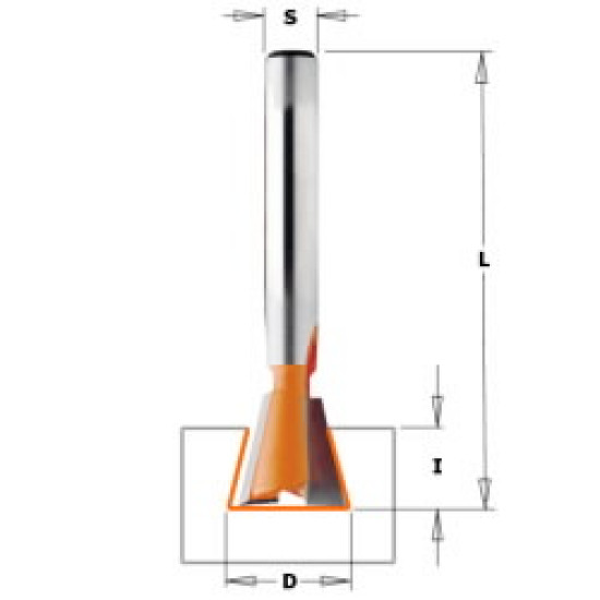 Frēzes asmens TCT S=8 D=12,7X12,7 14 °, CMT