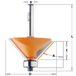 Frēzes asmens ar gultni TCT S=8 D=31,7X 9,, CMT