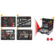Universālais instrumentu komplekts 1/4"+1/2", 127 gab., KS Tools