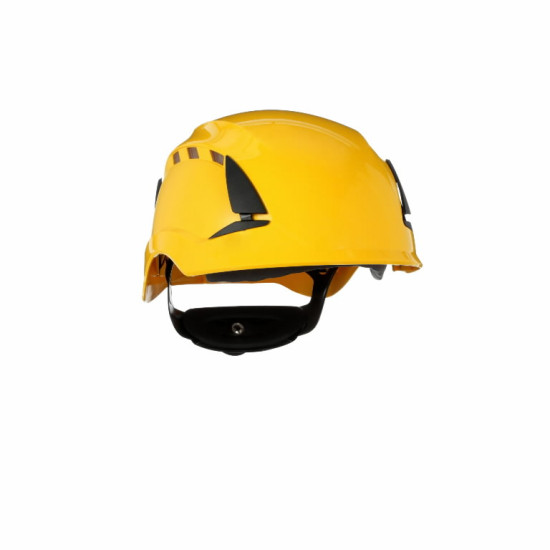 SecureFit™ aizsargķivere, ar ventilāciju, dzeltena X5502V-CE, 3M