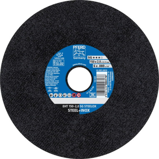 Griezējdisks SG Steelox 150x2mm, Pferd