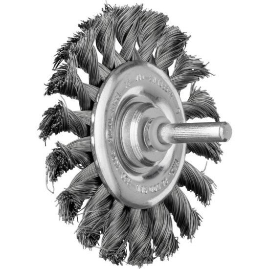 Diskveida drāšu birste vītā RBG Tērauda 70x06/6mm 0,35mm, Pferd