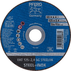 Griezējdisks SG Steelox 125x2,4mm, Pferd