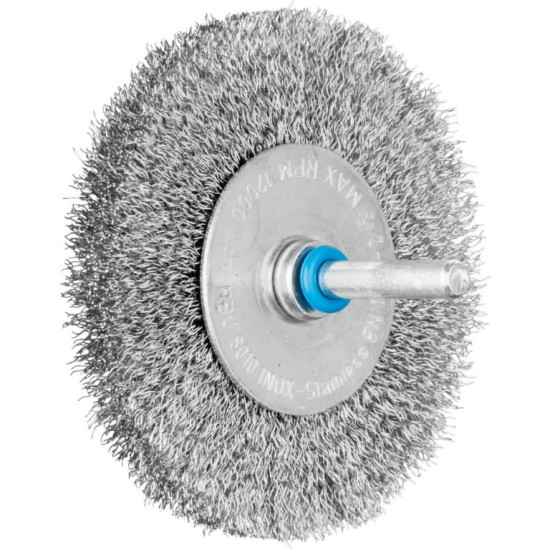 Diskveida drāšu birste RBU nerūsējošā tērauda 80x10/6mm 0,2m 80x10/6mm 0,2mm, Pferd